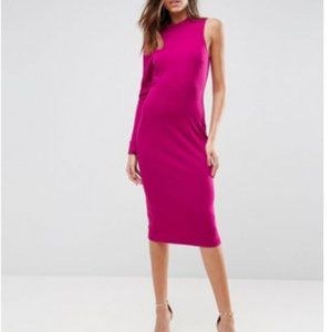 Asos one sleeve midi dress